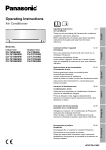 Manual Panasonic CU-TZ24SKE Ar condicionado