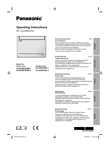 Bruksanvisning Panasonic CU-Z35UFEA1 Luftkonditionering