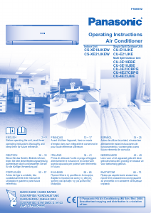 Manuale Panasonic CU-E21JKE Condizionatore d’aria