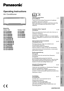 Manual de uso Panasonic CU-Z7SKE Aire acondicionado
