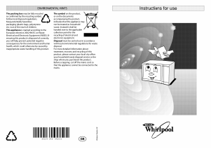 Manual Whirlpool MT 68/BL Microwave