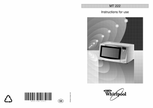 Manual Whirlpool MT 222/SL Microwave
