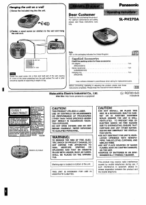 Handleiding Panasonic SL-PH270 Discman