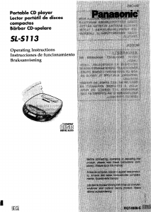 Manual de uso Panasonic SL-S113 Discman