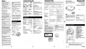 Manual Panasonic SL-S138 Discman