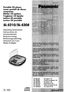 Manual de uso Panasonic SL-S208 Discman