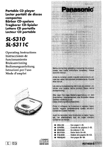 Manual Panasonic SL-S311 Discman