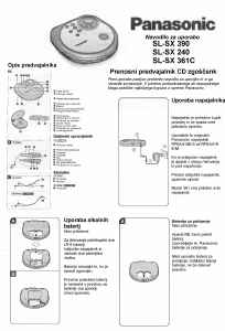 Priročnik Panasonic SL-SX361CEB Discman