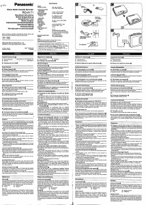 Manual de uso Panasonic RQ-A171 Grabador de cassette