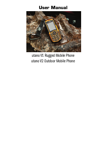 Handleiding utano V1 Rugged Mobiele telefoon