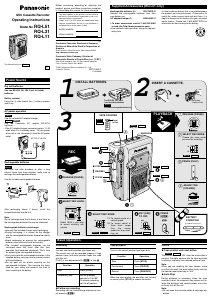 Manual Panasonic RQ-L51 Cassette Recorder