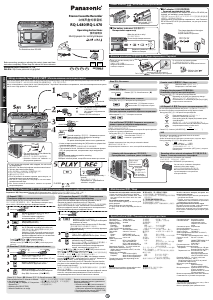 Руководство Panasonic RQ-LA470 Кассетный магнитофон