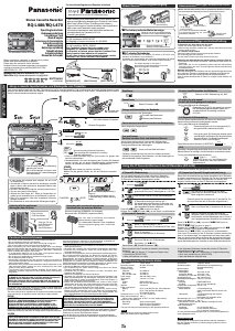 Instrukcja Panasonic RQ-LA480 Magnetofon kasetowy