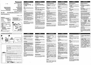 Руководство Panasonic RQ-P45 Кассетный магнитофон