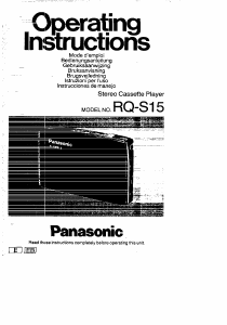 Handleiding Panasonic RQ-S15 Cassetterecorder