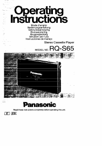 Manual Panasonic RQ-S65 Cassette Recorder