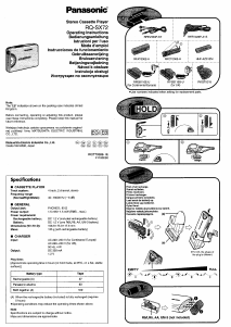 Bruksanvisning Panasonic RQ-SX72 Kassettbandspelare