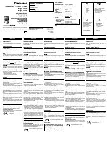 Manuale Panasonic RQ-SX75V Registratore a cassette