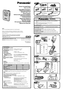 Bruksanvisning Panasonic RQ-SX76EB Kassettbandspelare