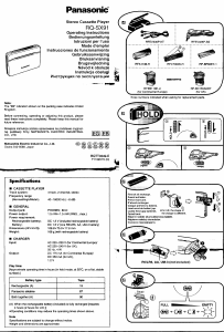 Manual Panasonic RQ-SX91 Cassette Recorder