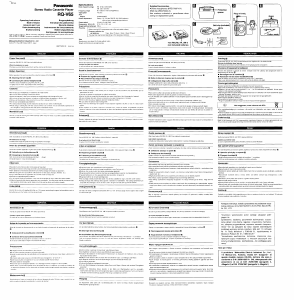 Mode d’emploi Panasonic RQ-V65 Enregistreur de cassettes