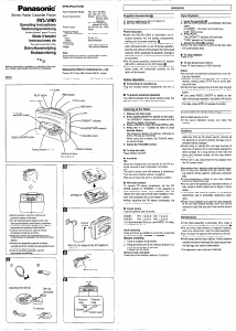 Handleiding Panasonic RQ-V80 Cassetterecorder
