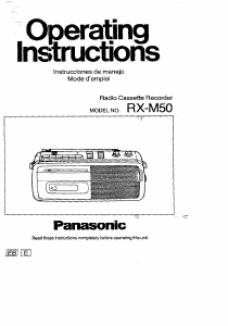 Handleiding Panasonic RX-M50 Cassetterecorder