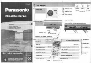 Priročnik Panasonic CU-V18CKE Klimatska naprava