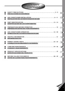 Manual de uso Panasonic CW-XC100AU Aire acondicionado