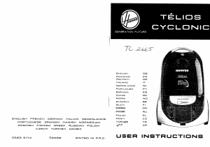 Käyttöohje Hoover TRTC2665019 Telios Pölynimuri