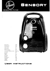 Käyttöohje Hoover TS1961 011 Sensory Pölynimuri