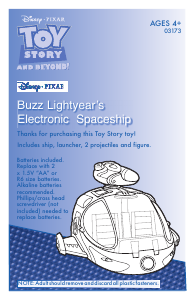 Handleiding Hasbro 03173 Toy Story And Beyond Buzz Lighyears Spaceship