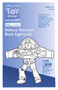 Manual Hasbro 03934 Toy Story And Beyond Deluxe Electronic Buzz Lightyear