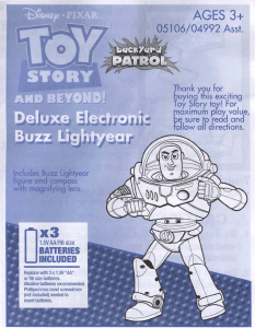 Handleiding Hasbro 05106 Toy Story And Beyond Deluxe Electronic Buzz Lightyear