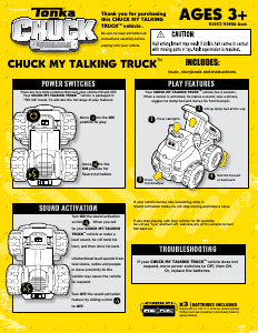 Handleiding Hasbro 93957 Tonka C&F Chuck My Talking Truck