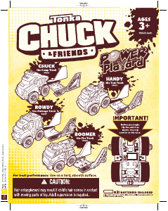 Manual Hasbro 94624 Tonka Chuck & Friends Chuck Dump Truck