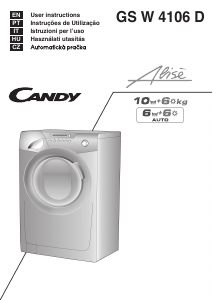 Manual Candy GS W4106D Washer-Dryer