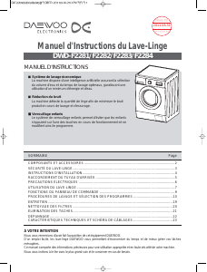 Mode d’emploi Daewoo DWD-F2281 Lave-linge