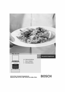 Mode d’emploi Bosch HSG142AEU Cuisinière