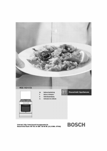 Mode d’emploi Bosch HSG142KEU Cuisinière