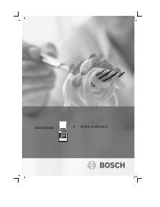 Mode d’emploi Bosch HSG122020E Cuisinière