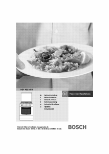 Handleiding Bosch HSV465AEU Fornuis