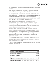 Manual de uso Bosch HMT8655 Microondas