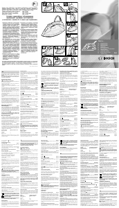 Руководство Bosch TDS1003 Утюг