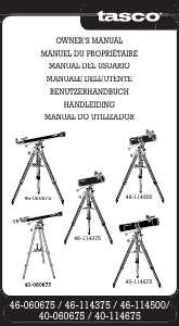 Manual de uso Tasco 40-060675 Galaxsee Telescopio