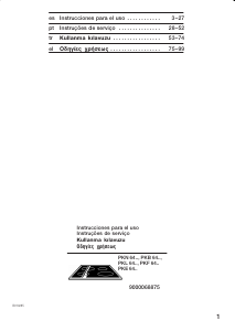Manual de uso Bosch PKF645E01 Placa