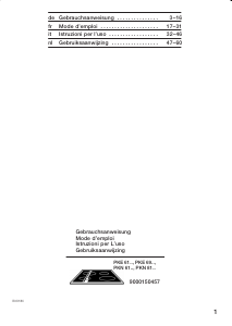Manuale Bosch PKN815C01E Piano cottura