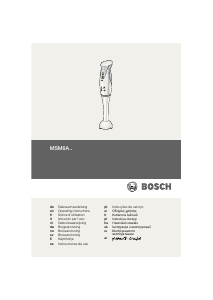 Manual Bosch MSM6A3A Hand Blender