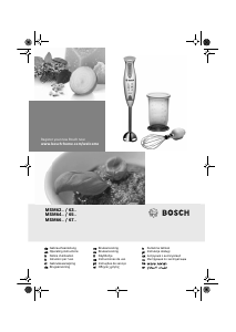 Manual Bosch MSM6270 Hand Blender