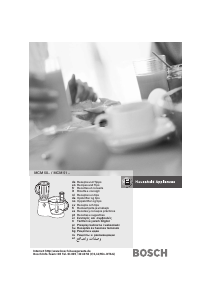 Bruksanvisning Bosch MCM5081 Kjøkkenmaskiner
